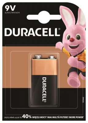 Batéria, 9V, 1ks, DURACELL "Basic"