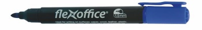 Permanentný popisovač, 1,5 mm, kužeľový, FLEXOFFICE "PM03", modrý