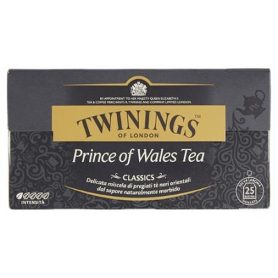 Čierny čaj, 25x2 g, TWININGS "Prince of Wales"