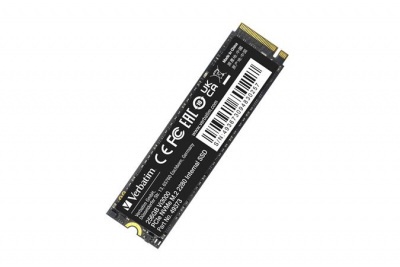 SSD (vnútorná pamäť), 256GB, PCIe NVMe M2, 3300/1300 MB/s, VERBATIM "Vi3000"