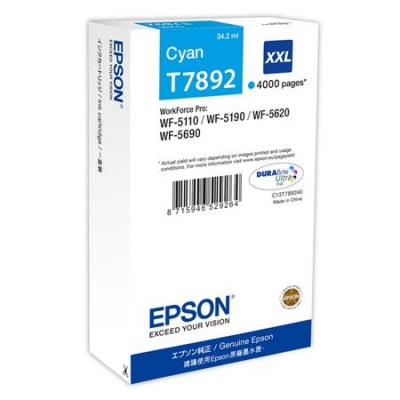 C13T789240 náplň do tlačiarní WF-5110DW, WF-5190DW, EPSON, modrá, 34,2ml