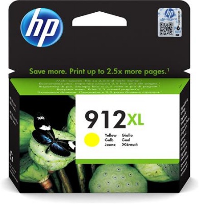 3YL83AE náplň do Officejet 8023 All-in-One tlačiarní, HP 912XL, žltá, 825 strán