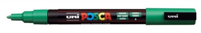 Dekoračný popisovač, 0,9-1,3 mm, UNI "Posca PC-3M", zelený